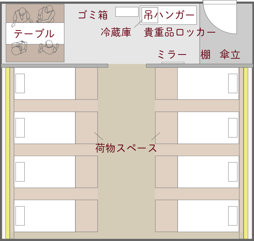 タイプAの間取り図
