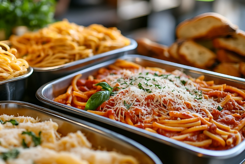 トマトソースパスタ
