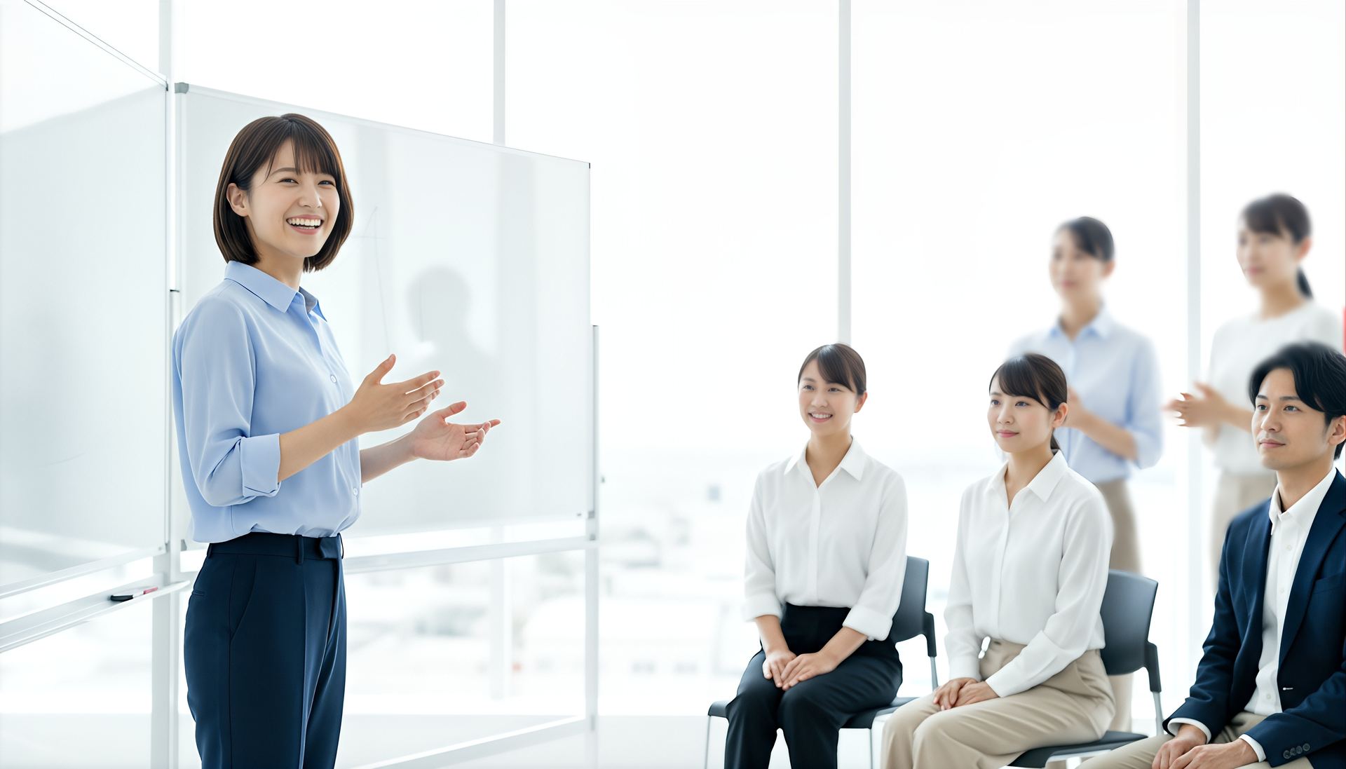 ホワイトボードを使った研修
